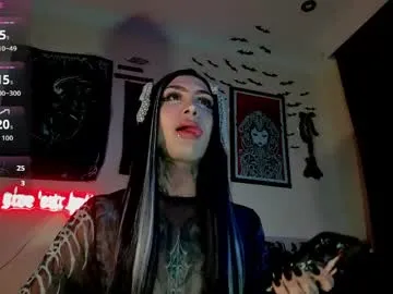vampiregynger — Current Goal: let's make this space a pleasant and respectful space #trans #ahegao #goth #fuckmachine #anal at 100 tokens -- Next Goal: sexy dance #trans #ahegao #goth #fuckmachine #anal -- i m return